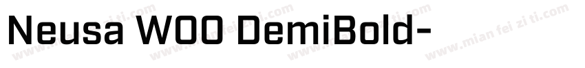 Neusa W00 DemiBold字体转换